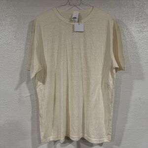 Ch. Carolina Herrera Mens Essential Oversized T Shirt Size Small Beige Crème